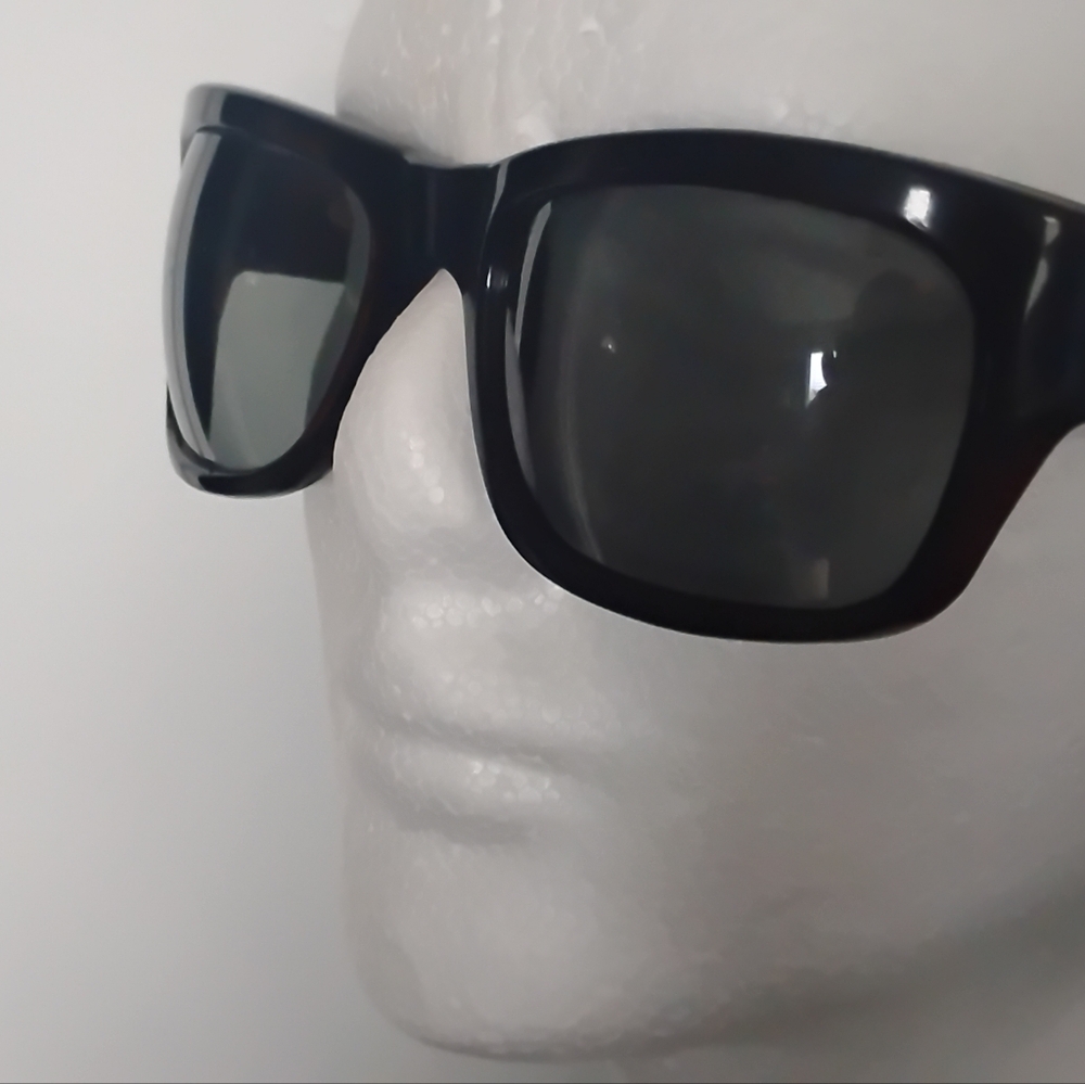 Vintage Italian Very Dark Brown  Unisex Sunglasses  NOS